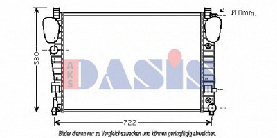 AKS DASIS 122013n -  Радиатор, охлаждение двигателя